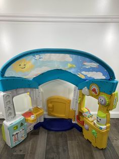 used Fisher Price Smart Learning Home Play Kitchen Area, Recycling Sorting, Kids Area, Play Kitchen, Kitchen Area, Role Play, Turn Up, Fisher Price