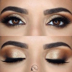 Bronze Eye Makeup, Wedding Hairstyles And Makeup, Glam Wedding Makeup, Wedding Makeup For Brown Eyes, Formal Makeup