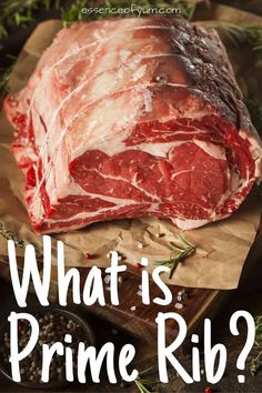 what is prime rib? with the words, what is prime rib? on it