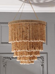 a chandelier hanging from the ceiling