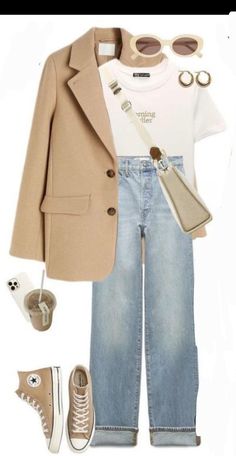 Lederhosen Outfit, Outfit With Jeans, Capsule Wardrobe Casual, Mode Tips, Classic Style Outfits, Casual Chic Outfit, Casual Work Outfits, Blazer Outfits