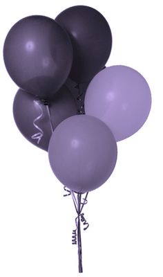 a bunch of balloons that are in the air