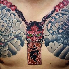 Yakuza Style Tattoo, Foo Dog Tattoo, Necklace Tattoo, Traditional Japanese Tattoos, 3d Tattoos, Japan Tattoo, Japanese Tattoo Designs, Hand Tattoos For Guys