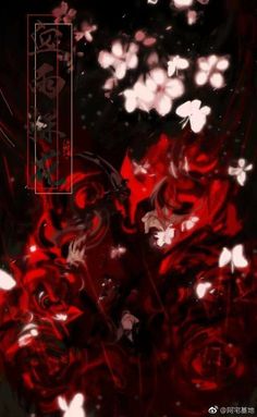 red roses and white butterflies are in the dark, artistically - designed background for an iphone wallpaper