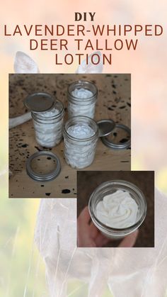 DIY:: Lavender-Whipped Deer Tallow Lotion:: Figuring it's possible to make lotion with deer fat, I started experimenting. Here's the best DIY Lavender-Whipped Deer Tallow Lotion. Deer Tallow, Tallow Lotion, Make Lotion, Whipped Tallow