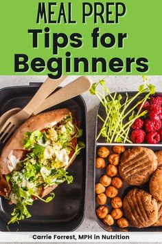 the meal prep tips for beginners is shown in this book, which shows how to prepare