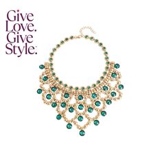 in stock Glamorous Round Necklace With Jewels, Round Costume Jewelry Necklaces For Party, Green Jeweled Round Necklaces, Elegant Jeweled Bib Necklace As A Gift, Elegant Bib Necklace With Jewels As A Gift, Elegant Green Bib Necklace For Party, Green Jeweled Necklace For Party, Jeweled Green Round Necklaces, Glamorous Green Metal Jewelry