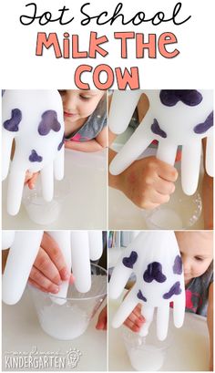 kids are making milk that looks like cows