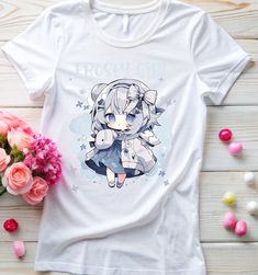 Welcome to my store! 💗 Cutecore life t-shirt, anime kawaii t-shirt. Be sure to check the size chart to order the right one. For an oversized look you can choose a larger size. This classic unisex jersey short sleeve tee fits like a well-loved favorite. Soft cotton and quality print make users fall in love with it over and over again. These t-shirts have ribbed knit collars to bolster shaping. The shoulders are tapered for a better fit over time. Dual side seams hold the garment's shape for long Kawaii Tshirt, Tshirt Aesthetic, Kawaii T Shirt, Aesthetic Tshirt, Cute Tshirt, Yume Kawaii, Anime Tshirt, Kawaii Aesthetic, Neat Style