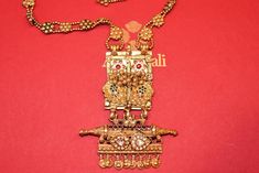 An exquisite tribal design necklace from the house of Amrapali. Necklace Online, Gold Plated Necklace