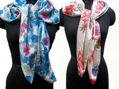 Pattern - Floral print and abstract print scarf. Ideal for -  unisex. Occasion -   formal or casual. Fabric -  blend of satin and polyester. Color- Multicolored with floral print on white base. Size - 40 x 41 inches approx. Care - gentle hand wash. For all orders, $120 and above, it will be express delivery through DHL confirmed delivery within 4 to 5 working days. Multicolor Floral Print Scarves For Gifts, Multicolor Floral Print Scarves As Gift, Multicolor Floral Scarves As Gifts, Trendy Multicolor Floral Print Scarves, Trendy Multicolor Floral Print Scarf, Trendy Multicolor Floral Print Silk Scarf, Trendy Multicolor Floral Silk Scarf, Trendy Multicolor Silk Scarf With Floral Print, Wear Scarf