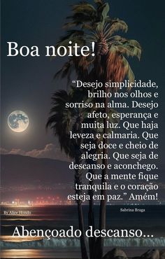 a poster with an image of a palm tree and the words boa note written in spanish