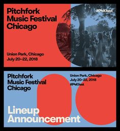 two posters for pitchfork music festival chicago, july 20 - 22, 2010 by union park, chicago