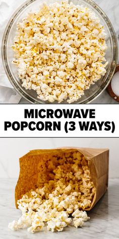 Microwave popcorn Popcorn Ideas, Easy Microwave Recipes, Easy Popcorn