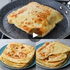 four images show how to make quesadillas