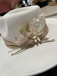 Bridal Fedora Hat, Bach Gifts, Painting Hats, Burnt Hats, Bach Gift, Decorated Hats, Hat Business