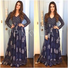 Yay or Nay : Kriti Sanon in Punit Balana Indowestern Gown, Punit Balana, Desi Dress, Cotton Gowns, Salwar Designs, Bollywood Outfits, Yay Or Nay, Kurta Designs Women