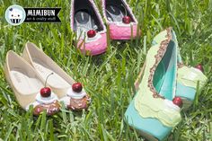 Who doesn't love dessert? Check out these cute ice cream shoes in my shop! Custom orders available.:) etsy.me/1Fx3TNV via @Etsy Cute Ice Cream, Diy Shoe, Diy Shoes, Chanel Ballet Flats, Food Items