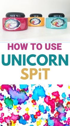 how to use unicorn spritt for art and craft projects with pictures on it