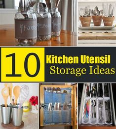 ten kitchen utensils storage ideas