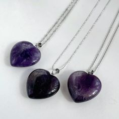 Deep Purple AMETHYST Heart Pendant Natural Stone Gift - Etsy Bulgaria Purple Heart Pendant Necklace As Gift, Purple Heart Necklace With Heart Charm As A Gift, Purple Heart Charm Necklace For Gift, Purple Heart Pendant Necklace For Valentine's Day, Purple Round Necklace For Valentine's Day, Purple Heart Amethyst Necklace, Purple Heart Birthstone Necklace, Purple Heart-shaped Birthstone Necklace, Purple Heart-shaped Amethyst Necklaces