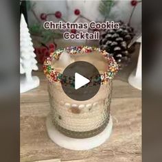 Christmas Sprinkles, Vanilla Vodka, Cocktail Night, Alcohol Drinks, Vanilla Frosting, Jolly Christmas, Irish Cream, Holly Jolly, Christmas Cookies