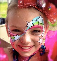 Billedresultat for face paint Circus Face Paint, Space Face Paint, Face Painting Business, Kids Face Painting, Prek Crafts, Face Paint Designs, Look 80s, Star Face