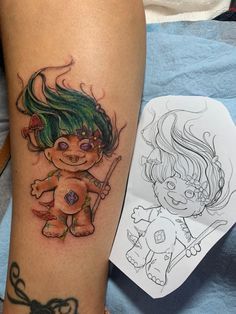 #BEAUTY, #RELATIONSHIPS #Fashion #Animals #Outfits #Winter Outfits #Animals Tattoos Cottagecore, Troll Tattoo, Gnome Tattoos, Gnome Tattoo, Piercings And Tattoos, Vintage Trolls, Sparrow Tattoo, Doll Tattoo, Tattoo Care