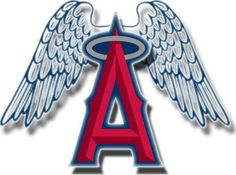 the los angeles angels logo with angel wings