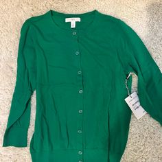 Nwt 1901 Sweater Bright Green Size S Classic Green Sweater For Spring, Classic Green Spring Sweater, Green Classic Cardigan For Spring, Classic Green Cardigan For Spring, Classic Green Spring Cardigan, Bright Green, Colorful Sweaters, Sweaters For Women, Nordstrom