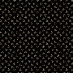 a black background with gold triangles and lines in the shape of trianglees on it