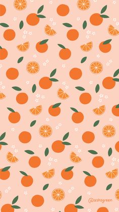 an orange pattern on a pink background