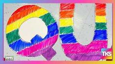 the letter u is drawn with colored crayons