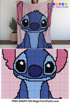 C2C Disney Lilo and Stitch Free Blanket Graph Pattern  - Magic Yarn Pixels in 2024 | Crochet patterns free beginner, C2c crochet baby blanket pattern, Crochet tapestry . #Crochet_Disney_Blanket_Free_Pattern #Disney_Blanket_Crochet #Lilo_And_Stitch_Knitting_Pattern #C2c_Crochet_Pattern_Free_Charts_Animals Stitch Disney Crochet Blanket, Stitch Cross Stitch Pattern Disney, Stitch Crochet Blanket Disney, Disney Crochet Blanket Patterns Free, Crochet Graphgan Blanket, Tapestry Stitch Crochet, C2c Disney Crochet Pattern, Tapestry Crochet For Beginners, Crochet Character Blanket