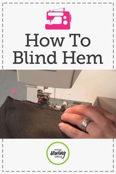 a person is sewing on a sewing machine with the words how to bind hems