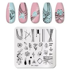 MVNSFEW Different Styles Stencil Nail Art Stickers Design Cute Flower Geome Nail Art Set Easy to Use - Simple peel-and-stick application. Anyone it! HIGHLIGHTS Specifications . Its widely usable on various finishes like acrylics and gel. 1PC Stickers Size: 6cm *6cm (144 stickers) of different designs, giving an exciting variety to your Paint The peeled stencils also leave stickers you can easily apply to your nails for nail looks. Each set comes with 24 stencils Style: As shown Widely Usable - T Nail Art Stencils, Steel Nail Art, Natural Nail Art, Nail Art Images, Nail Stamper, Nail Art Stamping Plates, Geometric Nail, Nail Art Set, Animal Nails