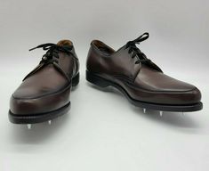 Item: Vintage Weyenberg Golf Shoes 1940's-1950's Size: 11 Measurements: Please see photos. Color: Brown Condition: In excellent, pre-owned vintage condition.  Please see photos and zoom in for detailed condition information. Mens Golf Shoes, Golf Shoes Mens, Doc Marten Oxford, Mens Golf, Golf Shoes, Shoes Trainers, Mens Shoes Sneakers, Dress Shoes Men, Oxford Shoes