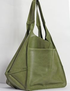 Large Capacity Green Tote Hobo Bag, Green Large Capacity Tote Hobo Bag, Green Large Capacity Hobo Bag For Everyday, Everyday Large Capacity Green Hobo Bag, Green Satchel Bag With Rolled Handles, Green Bag With Rolled Handles For Daily Use, Green Shoulder Bag With Rolled Handles For Travel, Green Tote Weekender Bag, Green Weekender Shoulder Bag