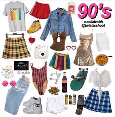 90s Retro Outfits Vintage Inspired, 90 Look Outfits 90s Fashion, Annee 90 Outfit, 1988 Outfits, 90 Style Outfits 90s Fashion Party, 80s 90s Party Outfits, 90s Looks Outfits Party, Back To The 90s Party Outfit