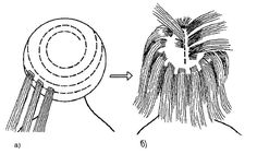 the diagram shows how to use a hair dryer for drying your hair and combing it