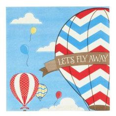 Hot Air Balloon Party Decorations, Air Balloon Party, Hot Air Balloon Party, Balloon Party, Kids Party Themes, Party Packs, Foil Balloons, Paper Napkins, Party Balloons