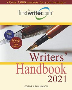 the writer's handbook book with pen and paper