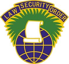 the logo for law security order