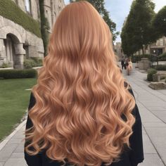 #hair #strawberryblonde Pastel Strawberry Blonde Hair, Ginger Hair Blonde Eyebrows, Blond Strawberry Hair, Strawberry Caramel Hair, Brown Peach Hair, Strawberry Champagne Hair, Faded Copper Hair, Coral Beige Hair, Rose Gold Strawberry Blonde Hair