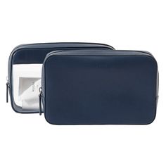 The Sideway travel case set by Nuori boasts a simple, minimalist look that is sure to maintain its charm for years to come. The set includes two cosmetic bags that can be used either together or separately; the bags can be attached together with the help of magnets.
One of the toiletry bags is made entirely of high-quality vegan leather. The eco-friendly and elegant material as well as the classic design make the multifunctional bag ideal both for use as a cosmetic case when on-the-go as well a… Modern Rectangular Cases For On-the-go, Modern Zipper Pouch Cases For On-the-go, Modern Rectangular Cosmetic Bag For On-the-go, Rectangular Zipper Pouch Travel Case, Functional Cosmetic And Toiletry Storage For Travel, Modern Rectangular Cosmetic Bag For Organization, Modern Rectangular Cosmetic Storage Bag, Elegant Rectangular Cosmetic And Toiletry Storage For Travel, Rectangular Travel Cosmetic Bag