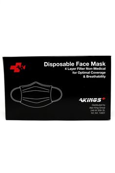 4-PLY DISPOSABLE FACE MASK IN BLACK 3 NON-WOVEN LAYERS AND 1 SMS MELT-BLOWN LAYER SEALED IN PACKS OF 10 METAL NOSE BRIDGE ALLOWS YOU TO CREATE THE BEST FORM FIT HAVE QUESTIONS? READ OUR MASK FAQ HERE. AS SEEN ON: ABC NEWS, BUSINESS INSIDER, ESQUIRE, FORBES, GQ, MAXIM, TOMS GUIDE, ETC. LOOKING FOR REUSABLE MASKS? SHOP HERE. WORLDWIDE SHIPPING AVAILABLE THIS ITEM IS FINAL SALE - NO RETURNS ARE ACCEPTED. Disposable Face Mask, Black Face Mask, Face Mask Black, Simple Website, Cool Masks, Best Masks, Mask Shop, Mouth Mask, Black Mask