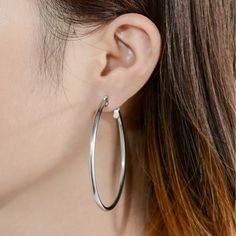 New In Package Kids Rings, Big Hoop Earrings, Kids Earrings, Large Hoop Earrings, Hypoallergenic Earrings, Girls Jewelry, Silver Hoops, Style Moderne, Silver Hoop Earrings