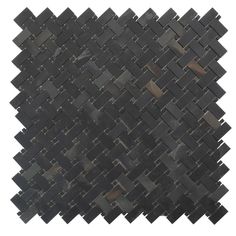 a black mosaic tile pattern on a white background