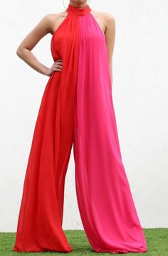 Fall in love with this colorful Color Burst Jumpsuit! The loose fit is both comfy and stylish, while the side pockets conveniently keep your stuff close. The lining of chiffon material creates a striking look and the back keyhole with neck button closure gives it an extra touch of sass! Be sure to show it off—you won't wanna keep this beauty in the closet! (Size up for the ultimate boho chic vibe!) LOOSE FITSIDE POCKETLINED, CHIFFON MATERIAL BACK KEYHOLE WITH NECK BUTTON CLOSURE100% Polyester MO California Colors, Color Burst, Closet Size, Chiffon Material, The Closet, Sleeveless Jumpsuits, Fall In Love, Boho Chic, Color Block