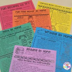 four reading at home activities for kids to do with their homeschool students in the classroom